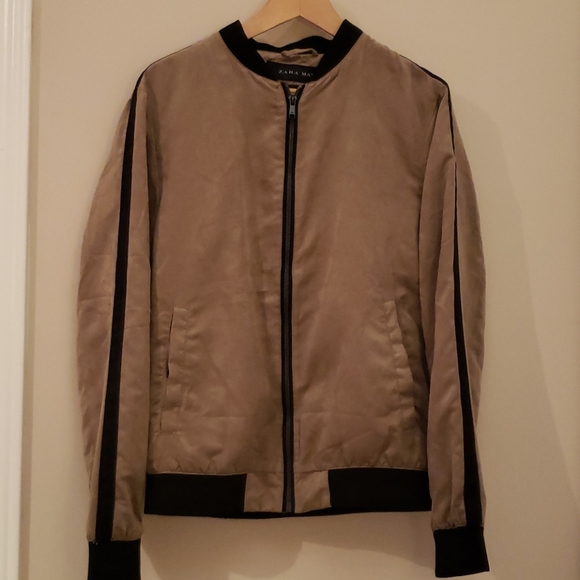 BNWOT faux suede bomber